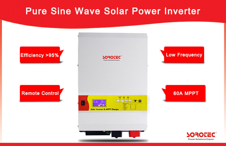 High Quality Output Power Factor 0.9-1.0 6kW 48V Solar Inverters with LCD Display
