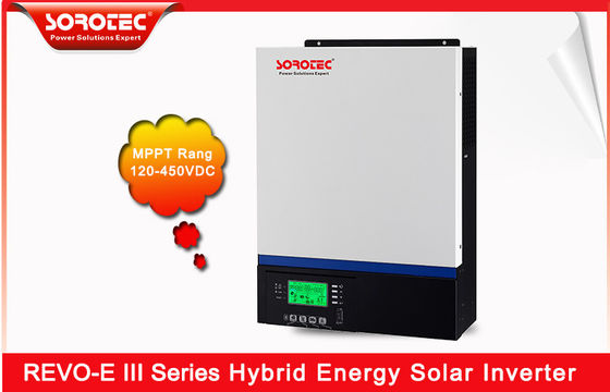 MPPT हाइब्रिड सोलर इन्वर्टर चार्ज कंट्रोलर REVO E PLUS 240VAC 90A बैटरी के साथ